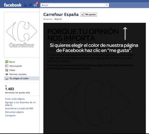 elige color carrefour facebook