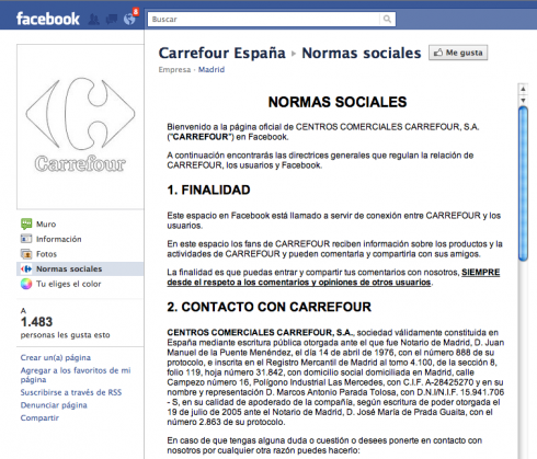 normas sociales carrefour